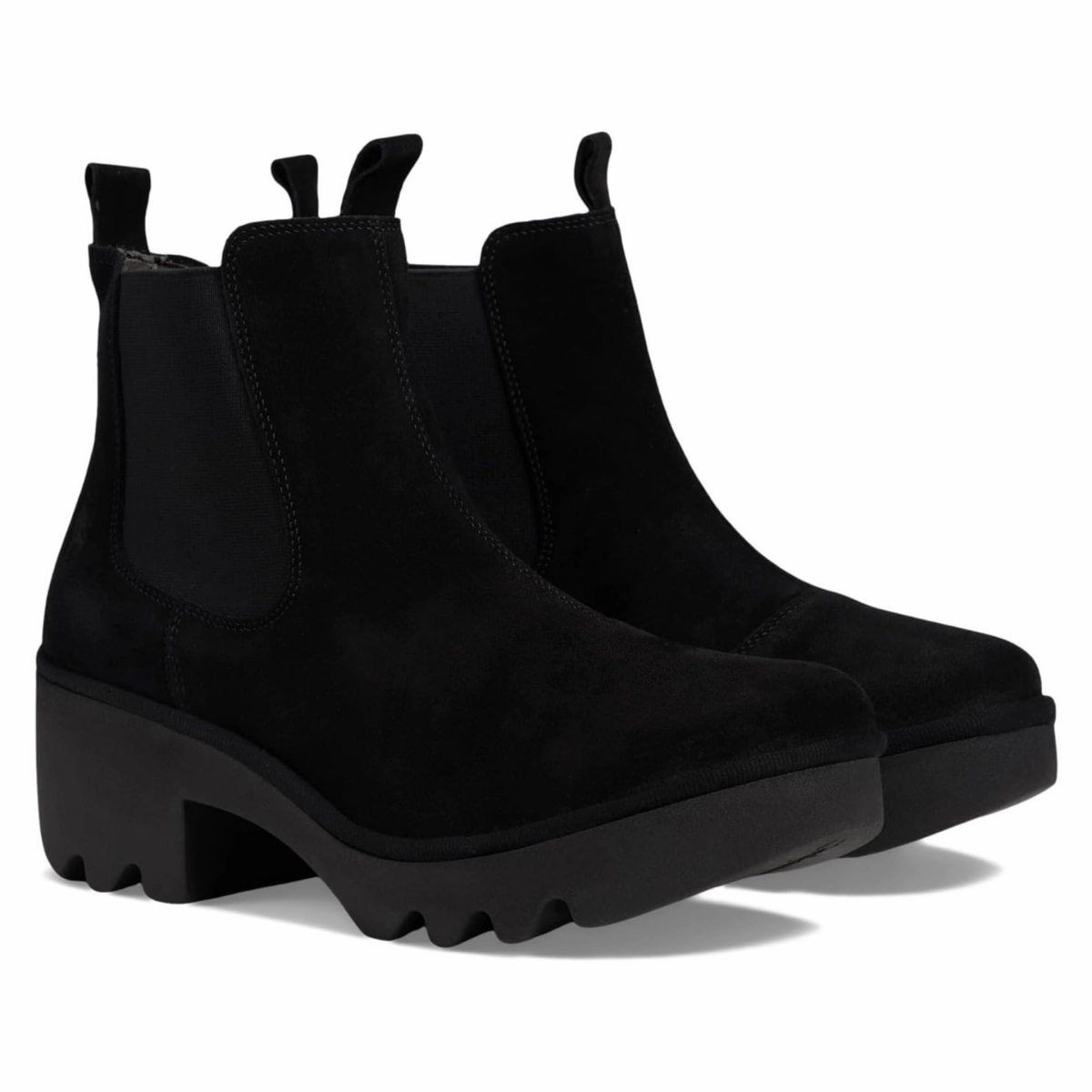 Fly London Women's TRIG514FLY Black Oil Suede Utility Design