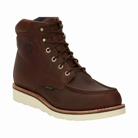 insulated Comfort Lining Daily Walks Chippewa Men's 6in Edge Walker Waterproof Soft Toe Boots - Brown