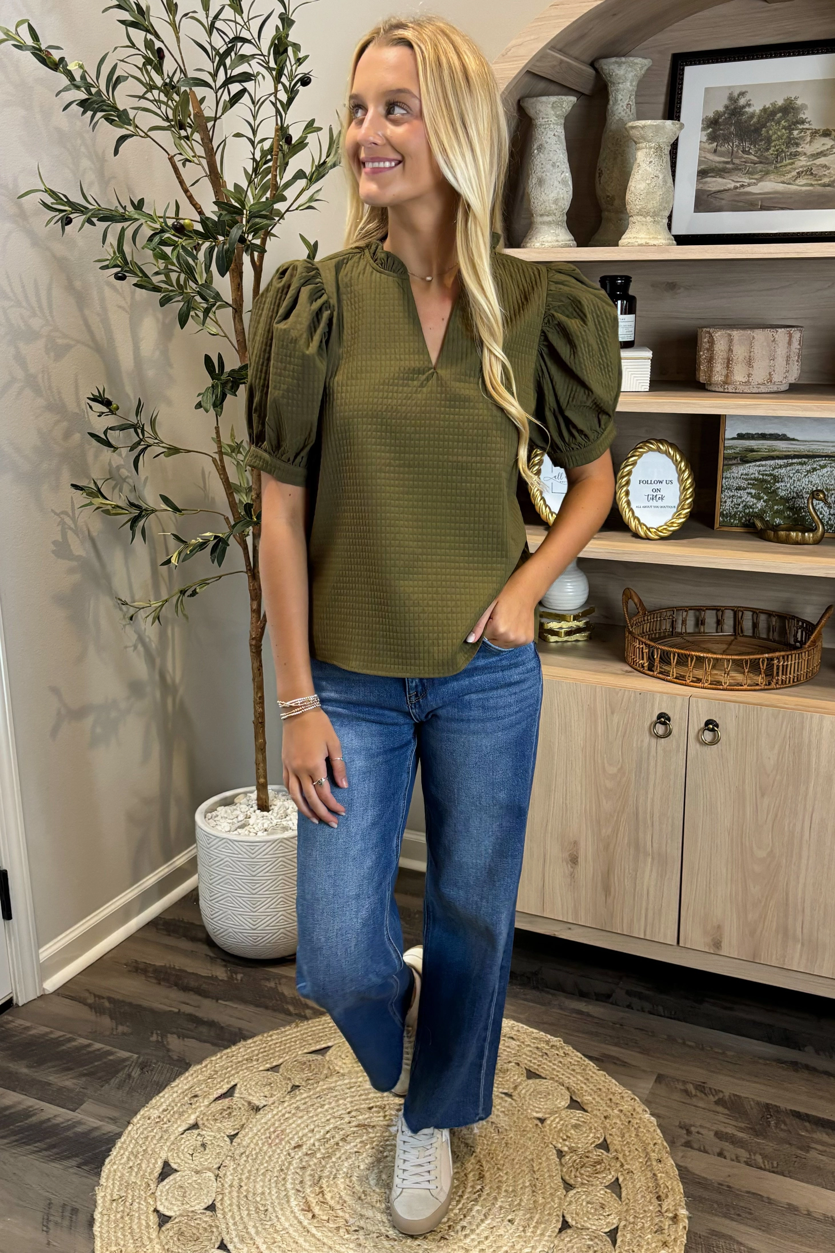 Dreamy Days Puff Sleeve Top *More Colors* ButtonDownCollar