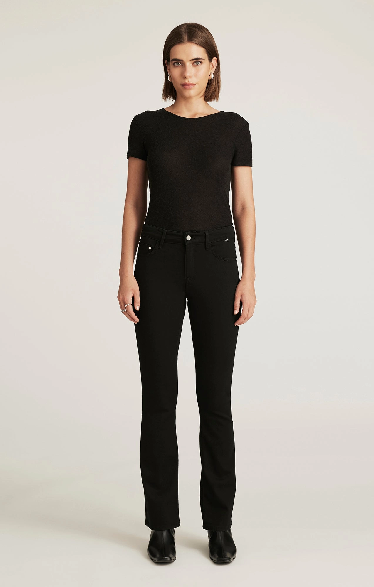 Nature Lover Outdoor Adventure Autumn Days Stay Comfortable MOLLY BOOTCUT IN BLACK SUPERSOFT