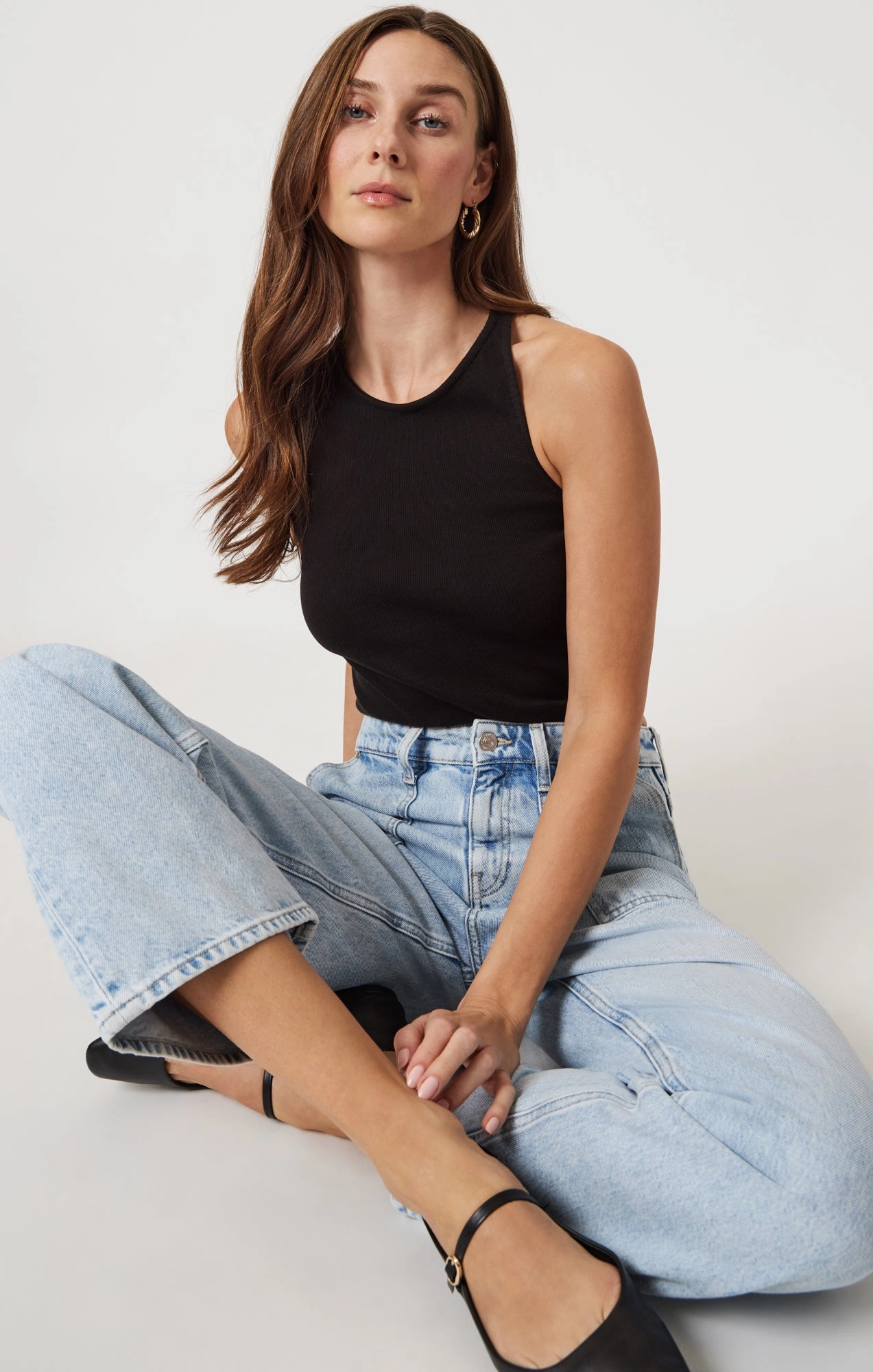 CATALINA STRAIGHT LEG UTILITY IN BLEACHED WELL BLUE Minimalist Design