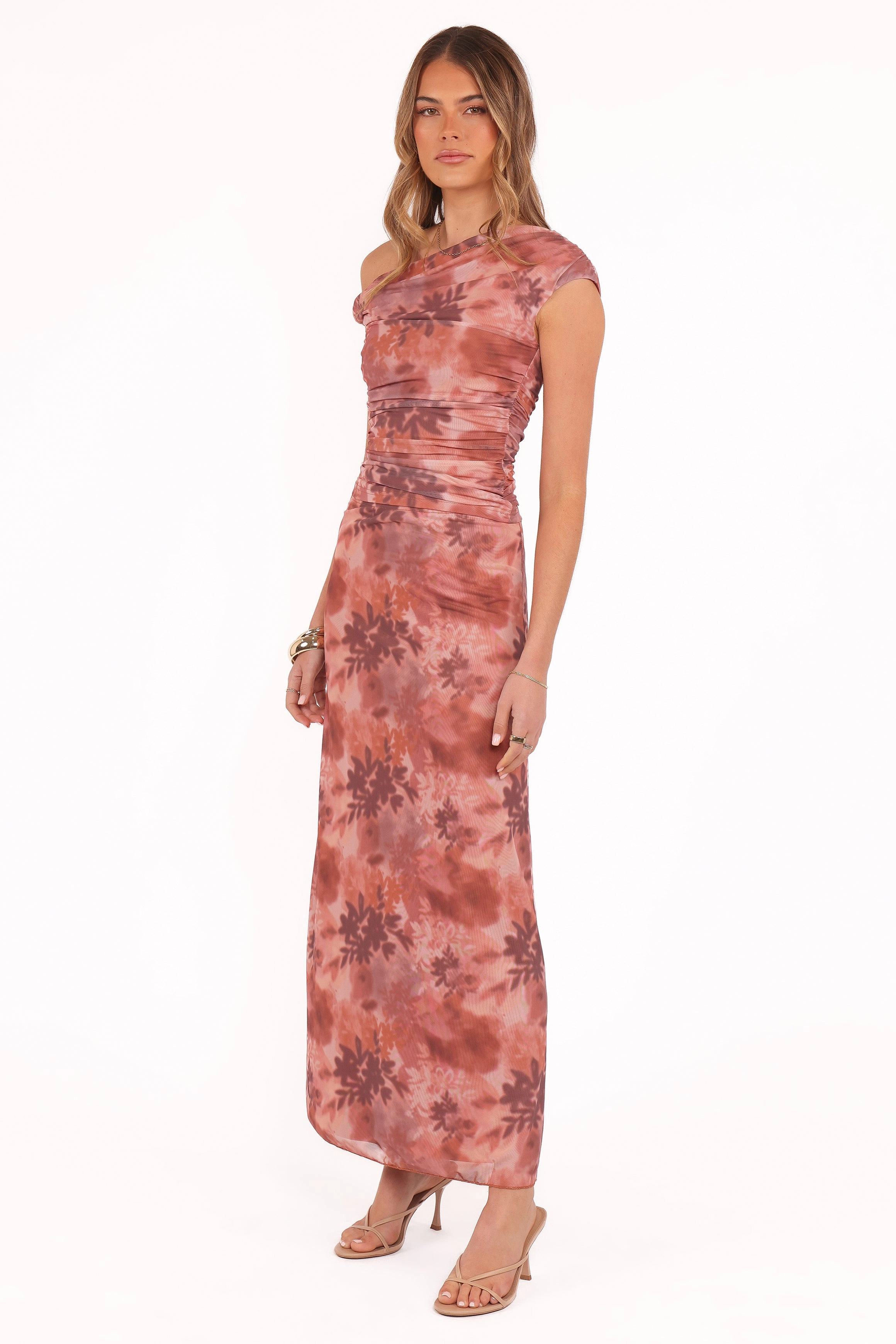 Bloise Maxi Skirt - Blurred Botanics Smooth Look Non Irritating Texture