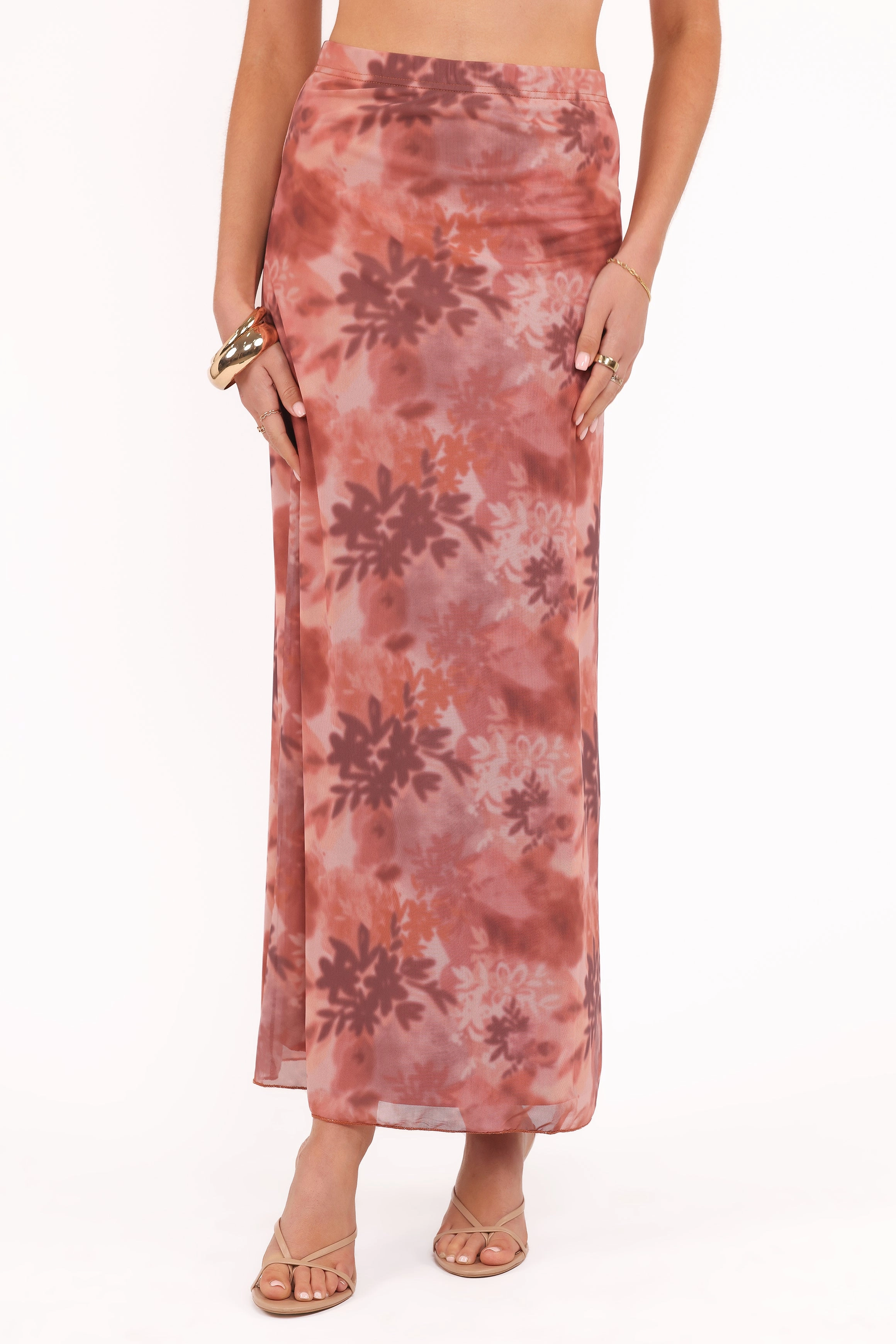Subtle Details Water resistant coating Bloise Maxi Skirt - Blurred Botanics