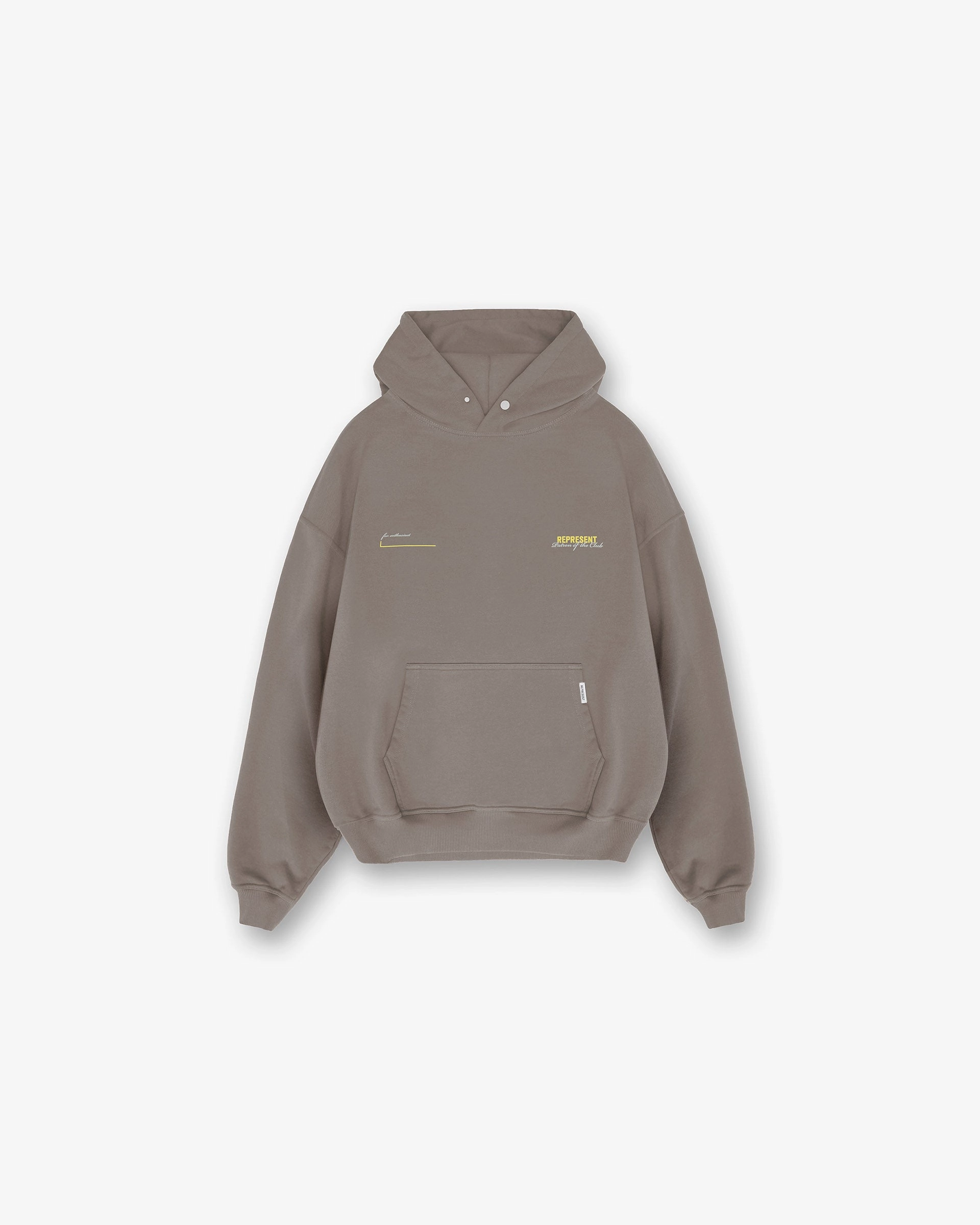 YKK Zipper Modern Street Patron Of The Club Hoodie - Washed Olive