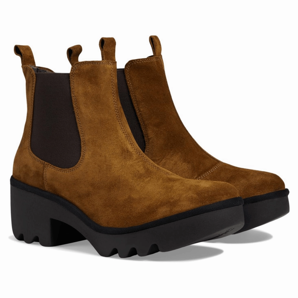 dry surface Eco Material Snow Trekker Fly London Women's TRIG514FLY Tobacco Oil Suede