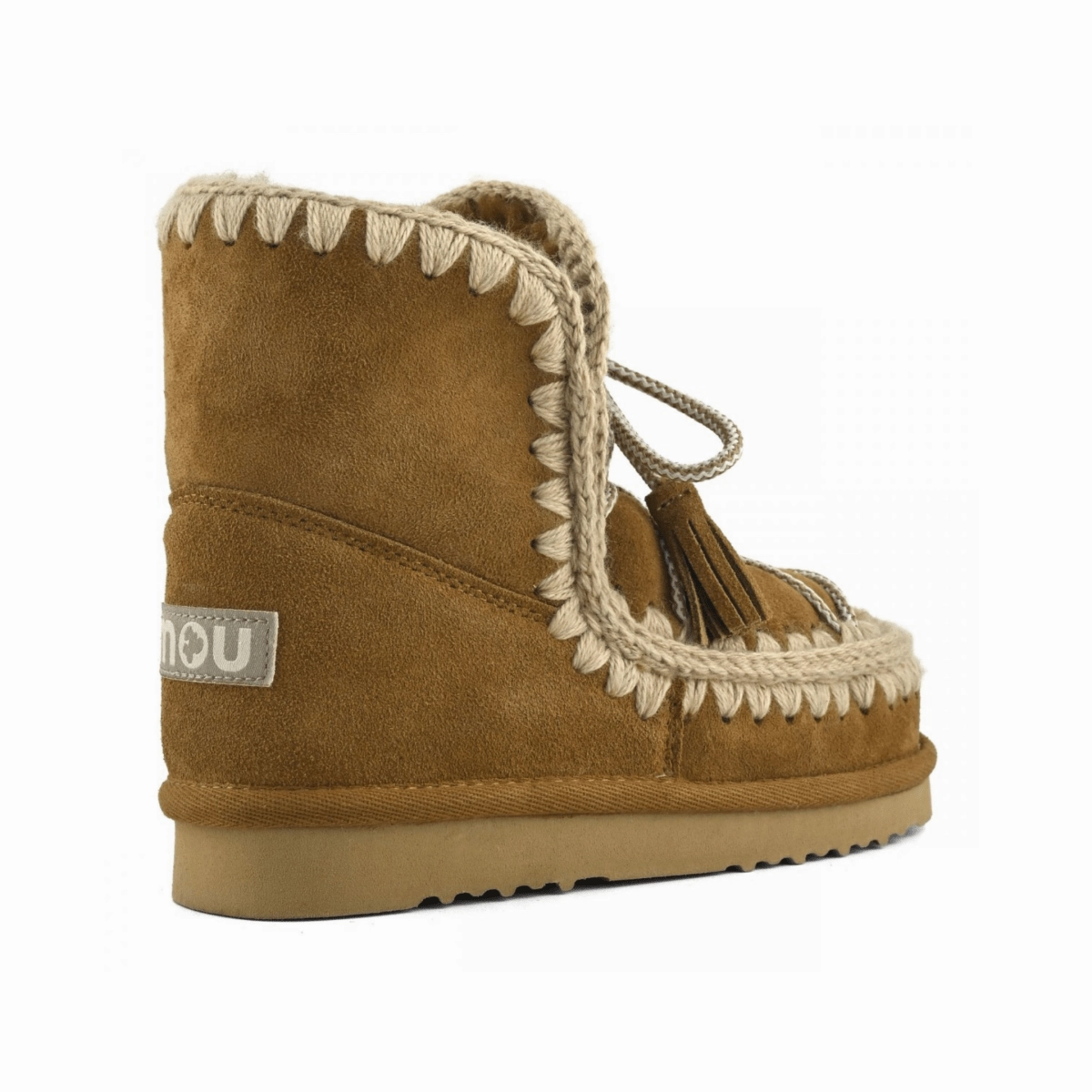 MOU Women's Eskimo 18 Scoubidou Lace Cognac Suede Country Soul Breathable Comfort Seeker