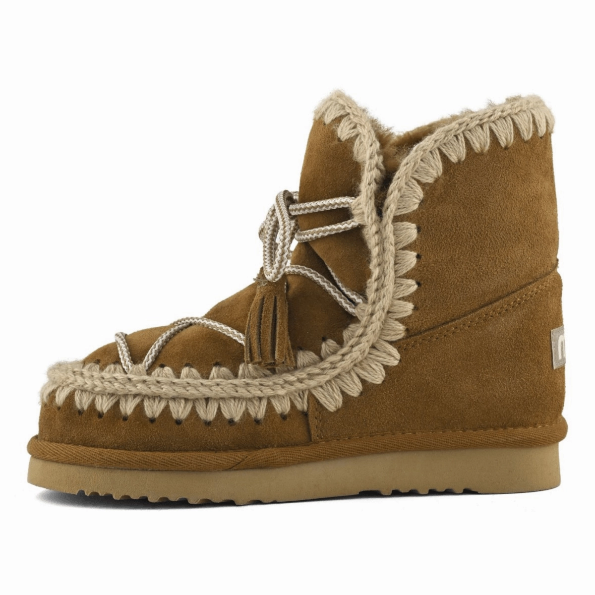 Comfort collar Thermal Core Snow Trekker MOU Women's Eskimo 18 Scoubidou Lace Cognac Suede