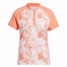 adidas - Women's Floral Polo (IB4532) Multi Pocket Functionality ContouredShoulderFit