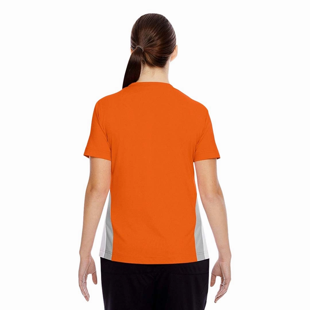 Team365 - Women's Athletic V-Neck Jersey (TT10W 94C) Basic Essential Layer Layered Hem Design