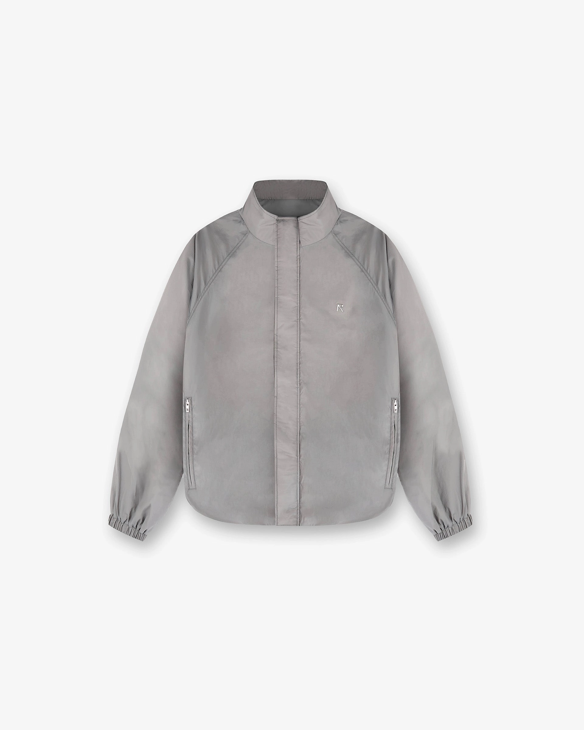 Funnel Neck Jacket - Stone Velcro Fasten