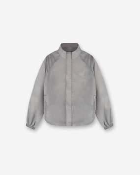 Funnel Neck Jacket - Stone Velcro Fasten