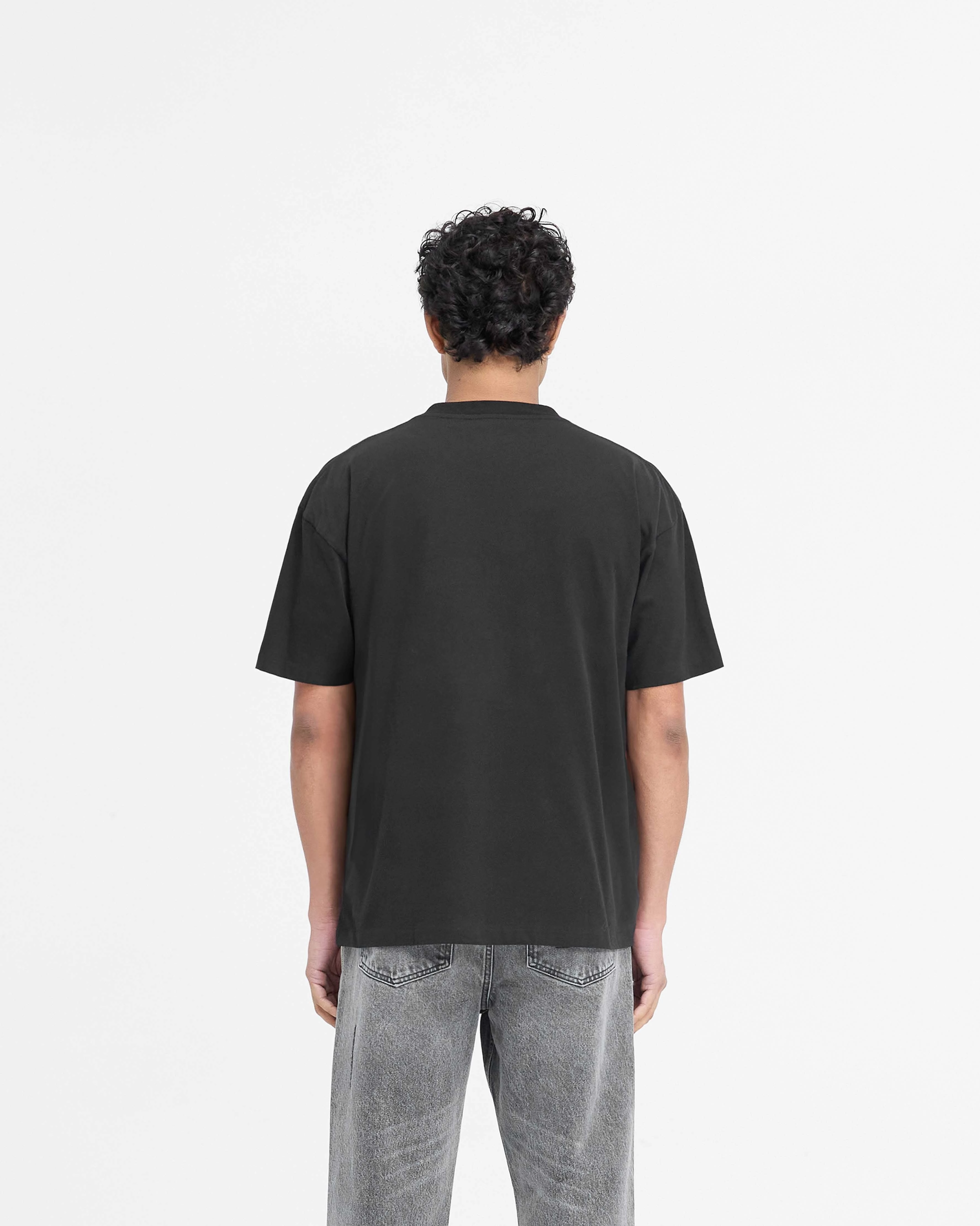 Comfort and Fit Quality Layer Serif Logo T-Shirt - Jet Black