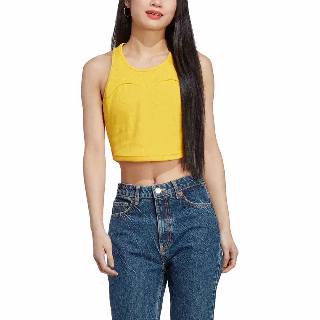 Slim Tailored Snow Block adidas - Women's Lounge Rib Tank Top (IC6506)