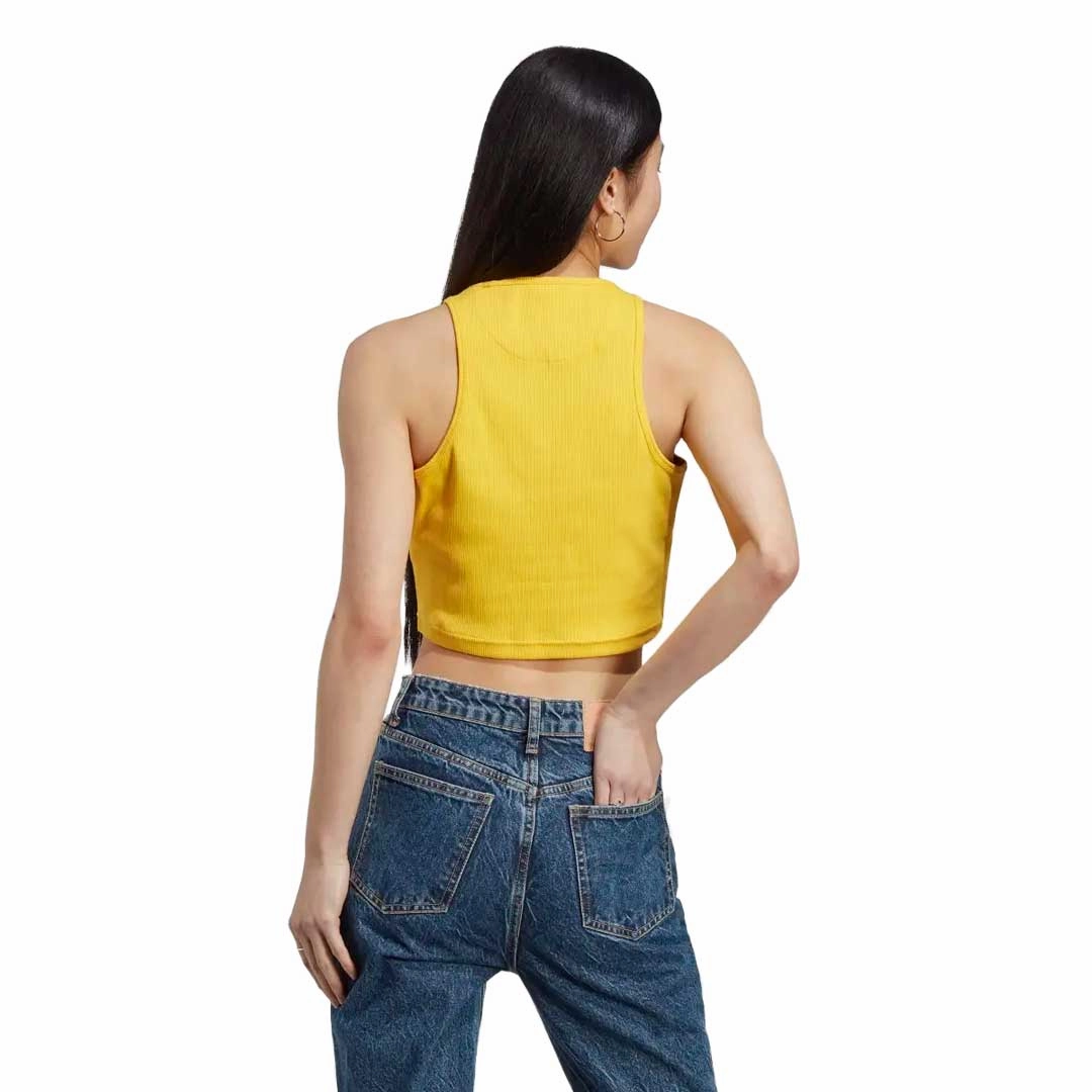 adidas - Women's Lounge Rib Tank Top (IC6506) Softshell Material