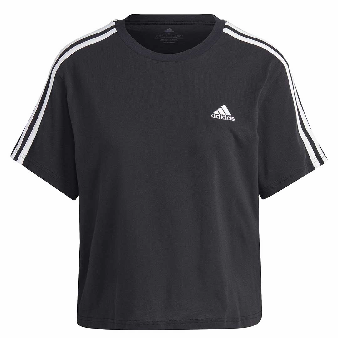 Softshell Coating adidas - Women's Essentials 3 Stripes Crop T-Shirt (HR4913)