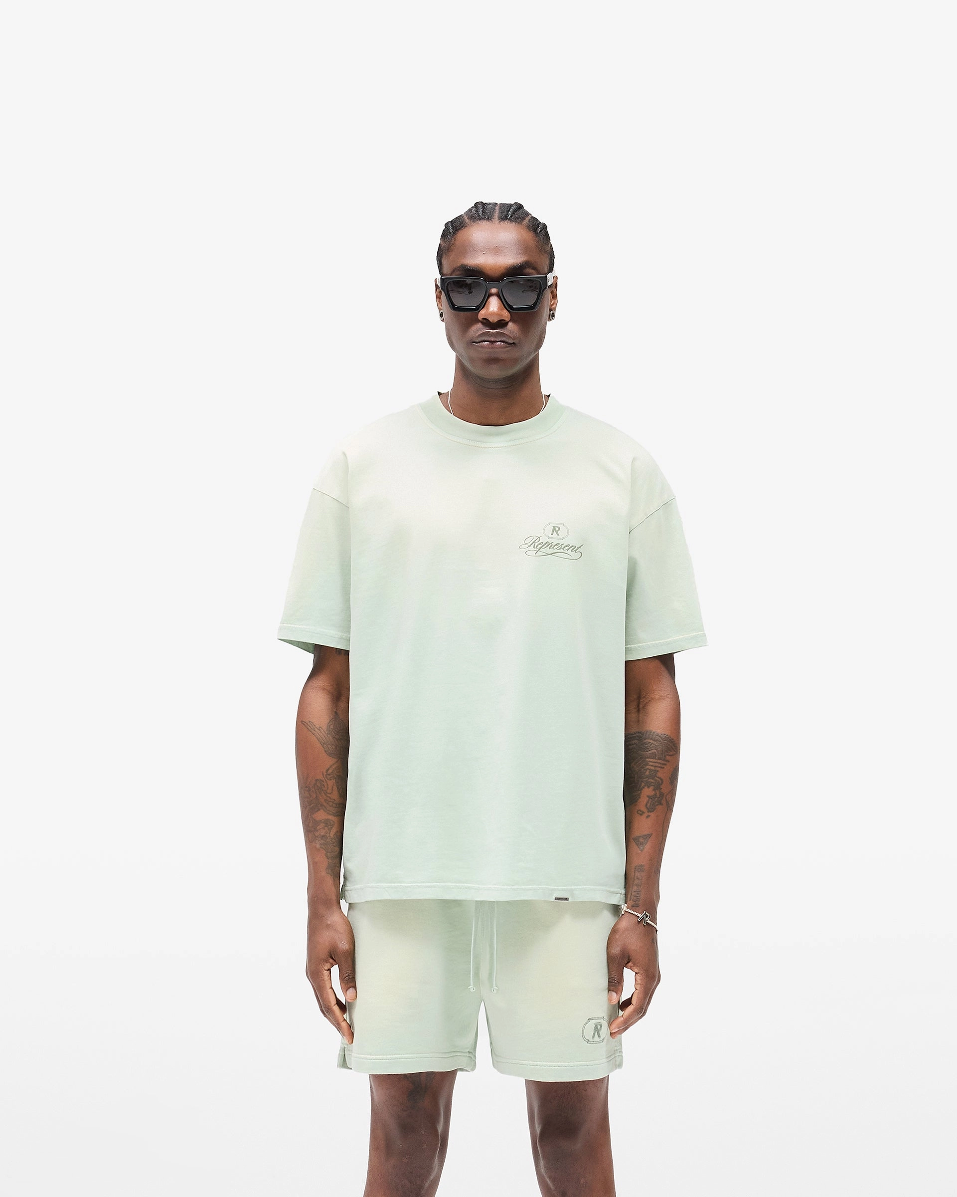 Grand Vintage T-Shirt - Washed Sage Travel Friendly Breathable Design