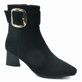 The Flexx Women's Marilda Black Suede Feather Light Rough Terrain