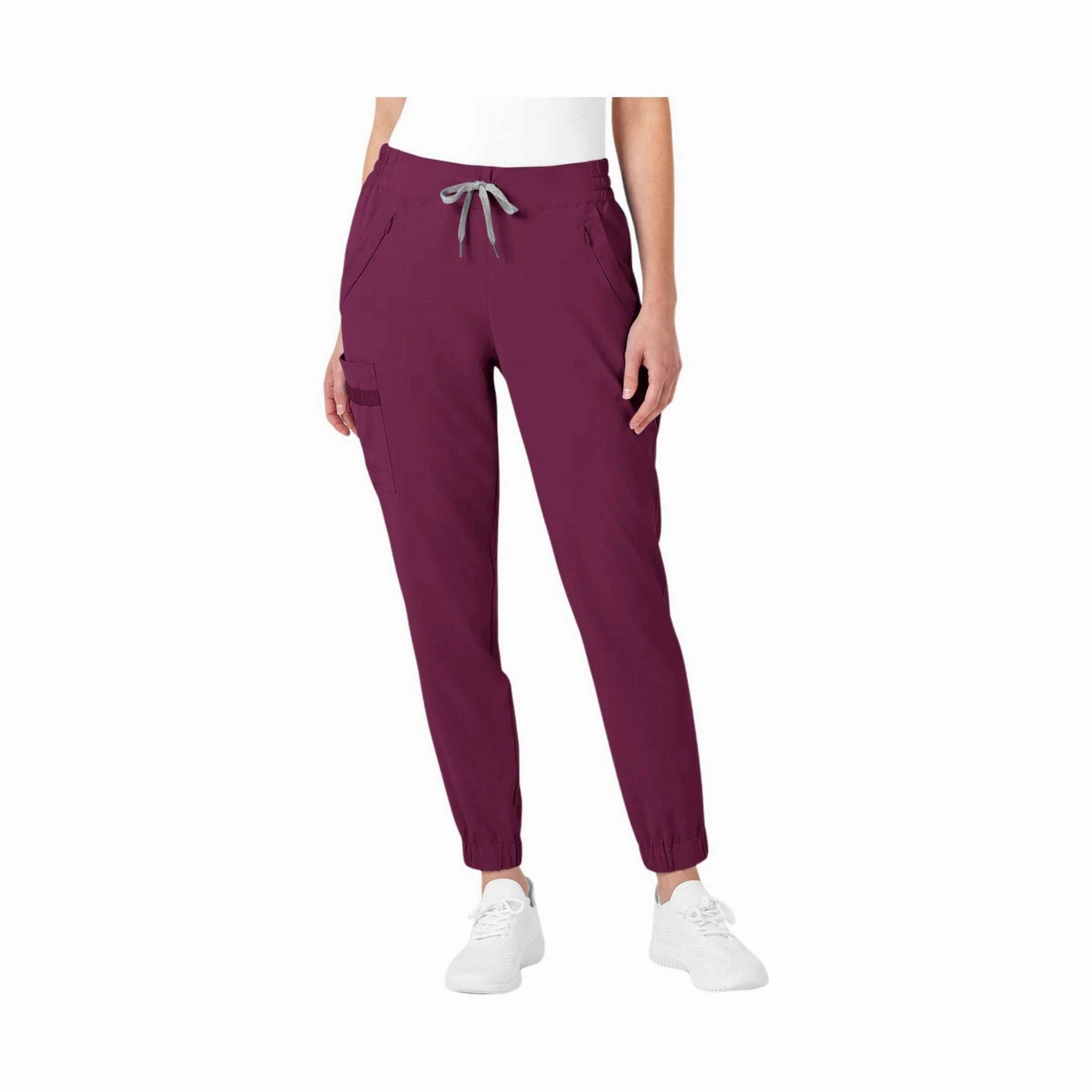 Carbon Infused Fabric Wink Women's Jogger Scrub Pant - Wine