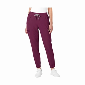 Wink Women's Jogger Scrub Pant - Wine Anti Snag Threading