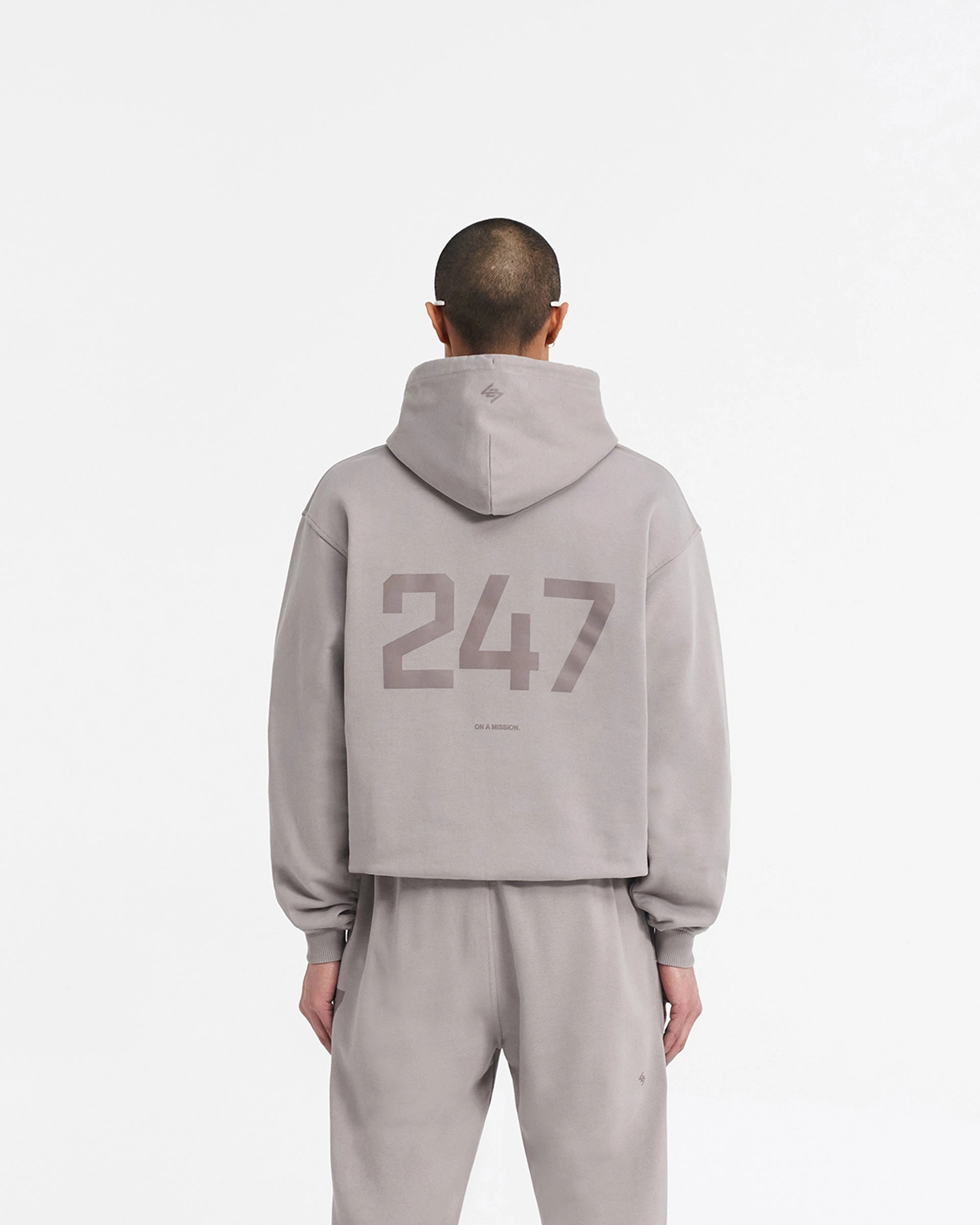 247 Oversized Hoodie - Cinder Premium Finish Chill Vibe