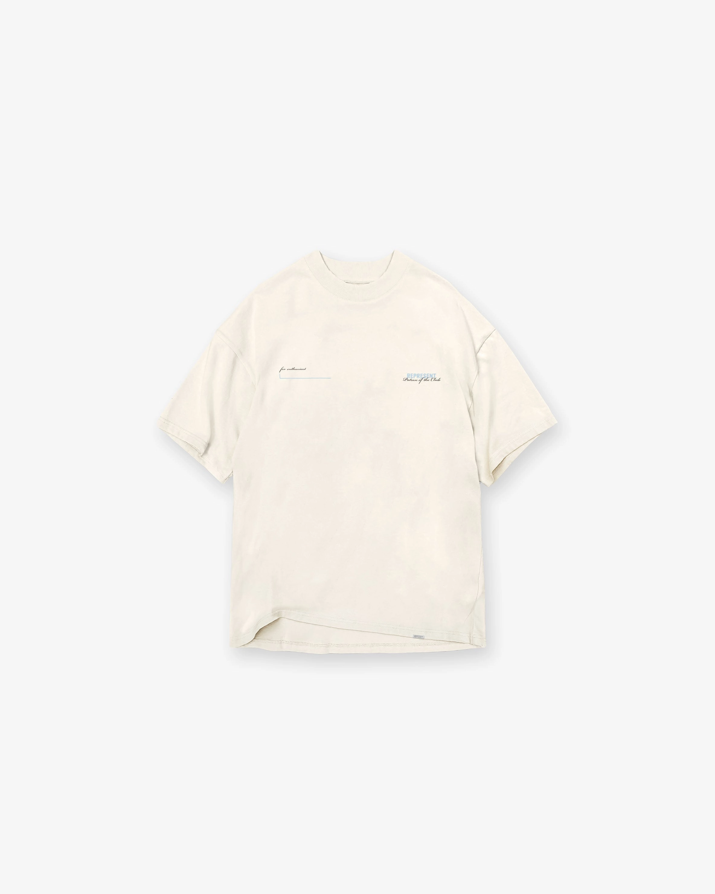 AntiBacterialTreatment Cozy Vibes Patron Of The Club T-Shirt - Buttercream Powder Blue