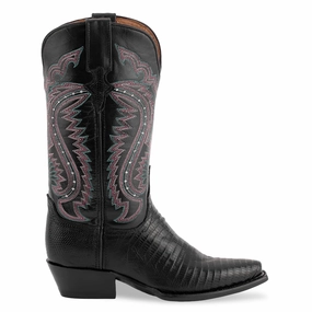 Transitional Look Farm Ready Ferrini Women's Taylor Black Teju Lizard