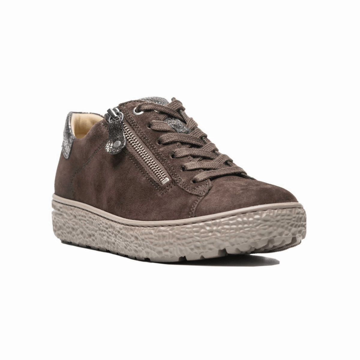 Breathable Quarter Panels Hartjes Women's Phil Dark Brown/Ant Gold