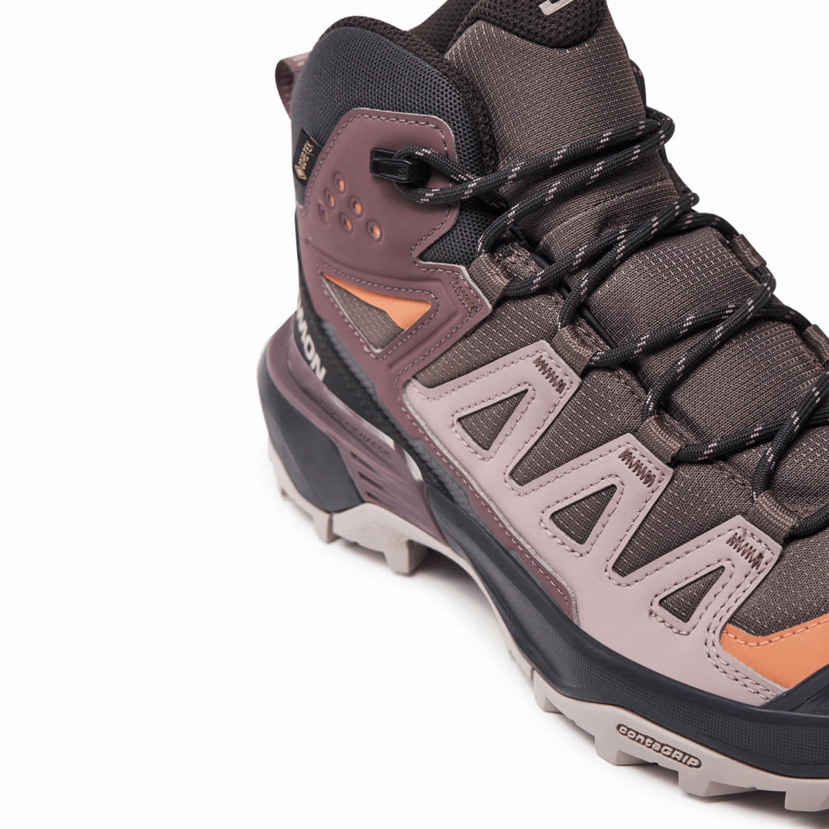 Torsional Stability Quick Dry Technology Salomon Women's X Ultra 360 Mid Gore-Tex Plum Kitten/Phantom/Cork