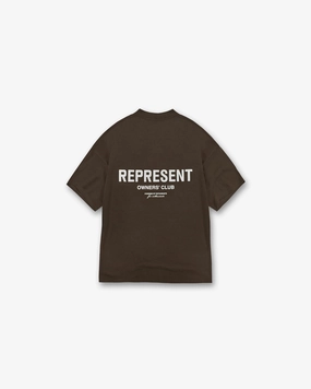 Represent Owners Club T-Shirt - Brown EcoFriendlyDyes Quick Dry Technology