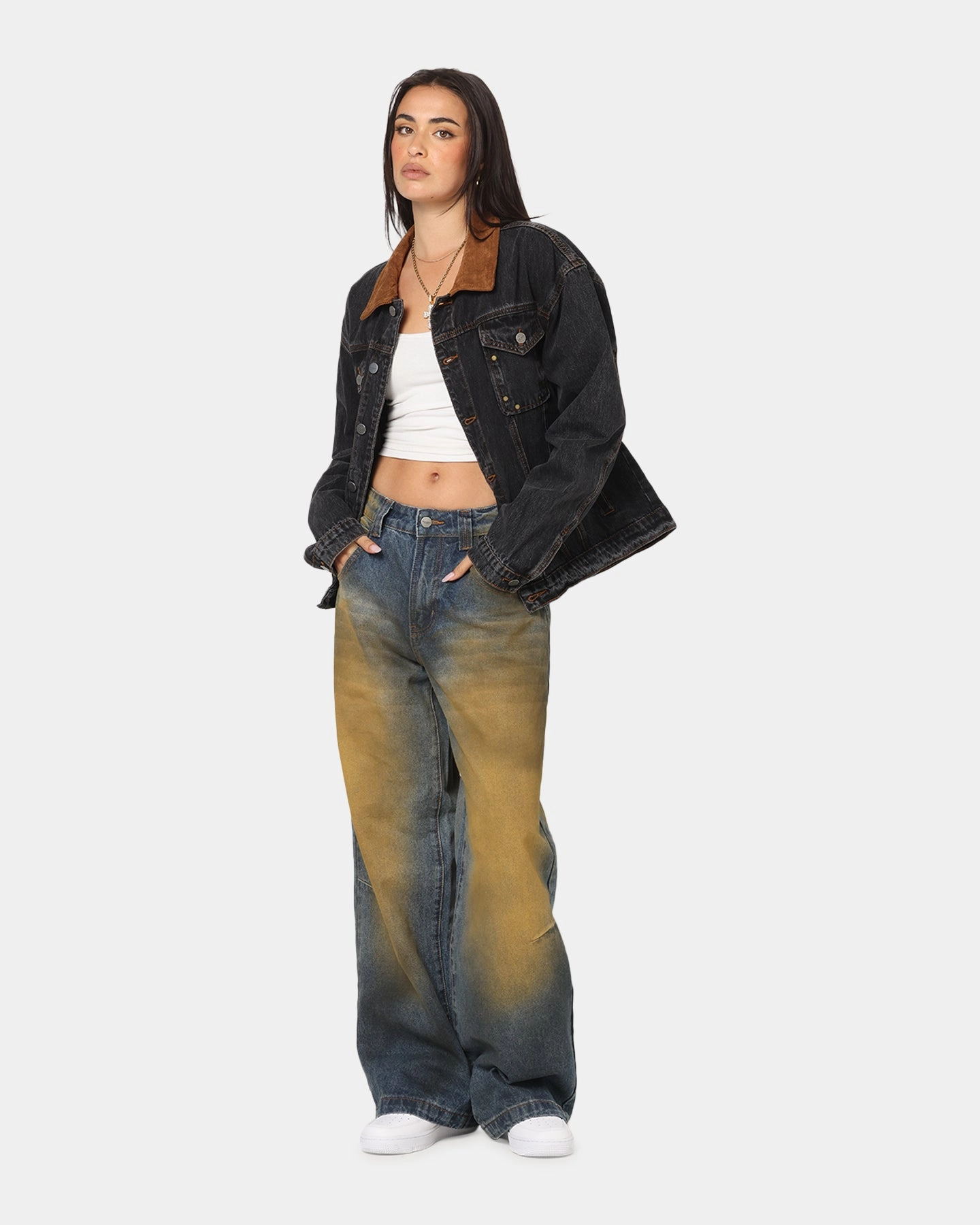 Basic Layers Saint Morta Rodeo Drive Denim Jacket Black Shadow