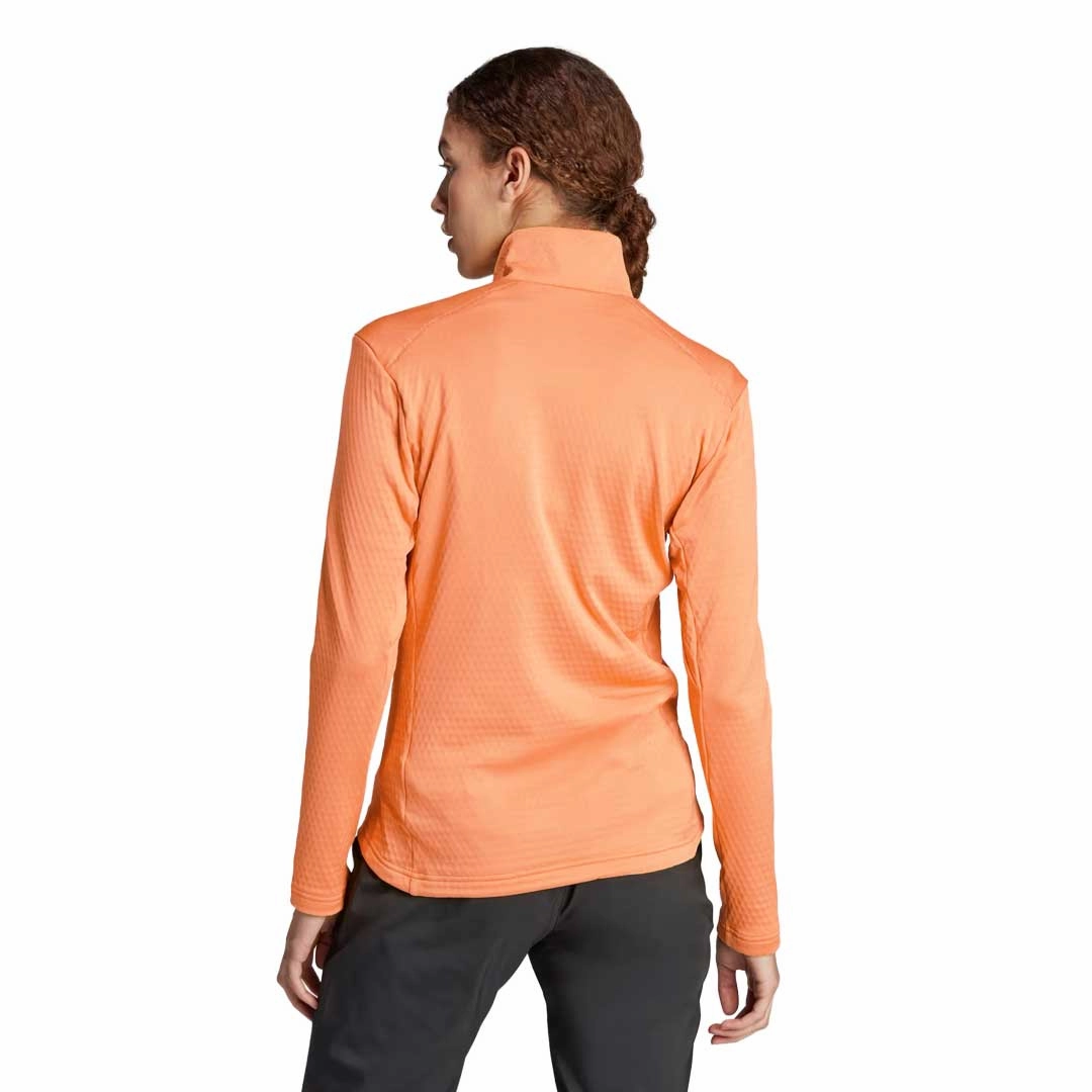 adidas - Women's Terrex Multi Light Front Zip Fleece Jacket (IQ3745) Reinforced Elbow Patches