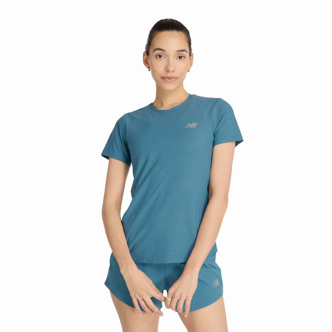 New-Balance - Women's Jacquard Slim T-Shirt (WT41281-TEI) Multi Pocket System