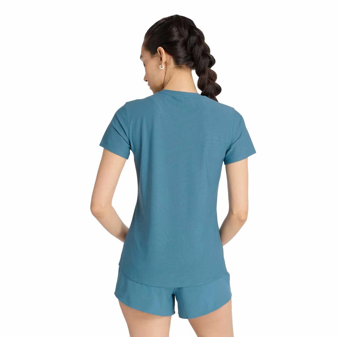 Anti Pilling Fabric Packable Style New-Balance - Women's Jacquard Slim T-Shirt (WT41281-TEI)