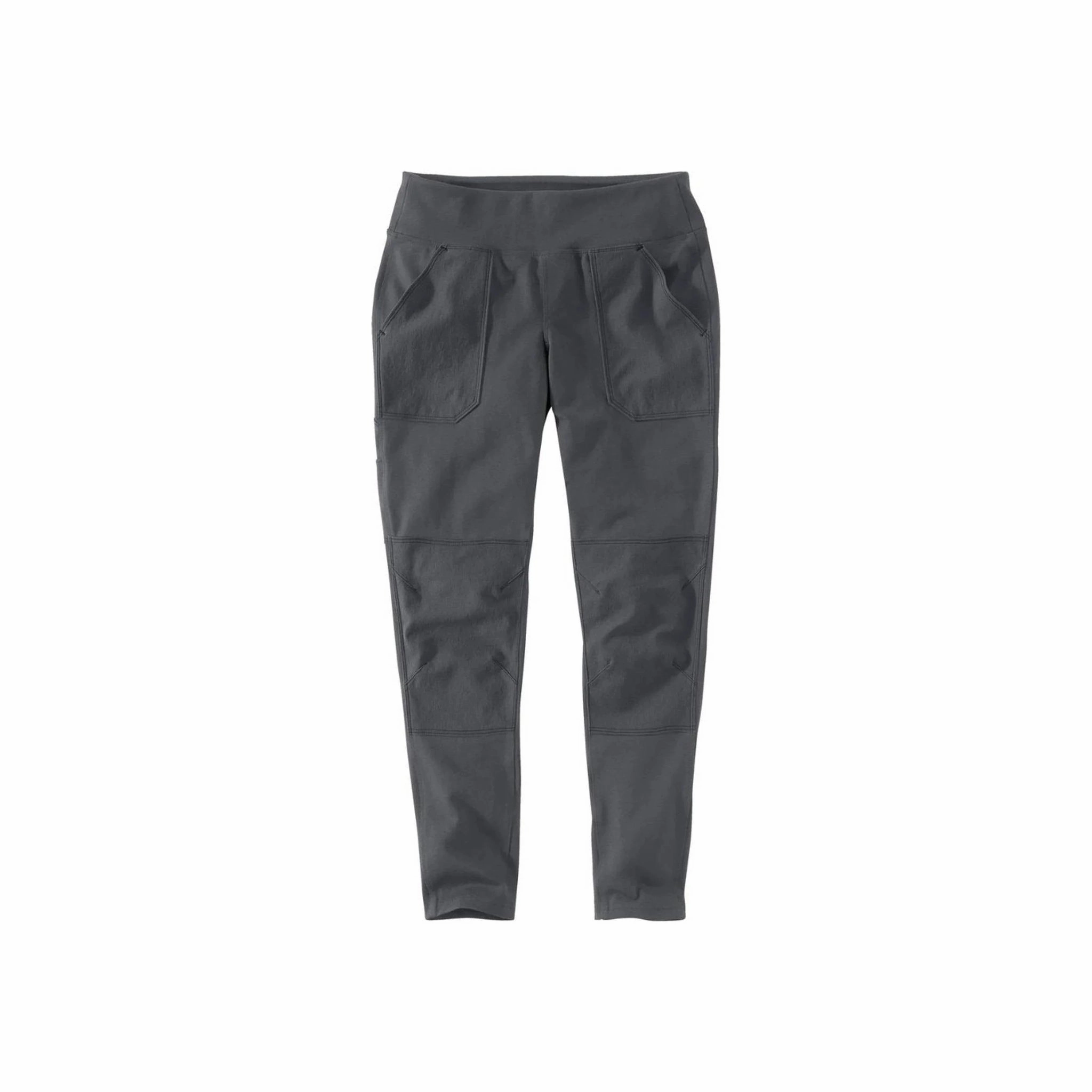 Reinforced Stress Points Carhartt Women's Force Fitted Midweight Utility Legging - Oyster Gray