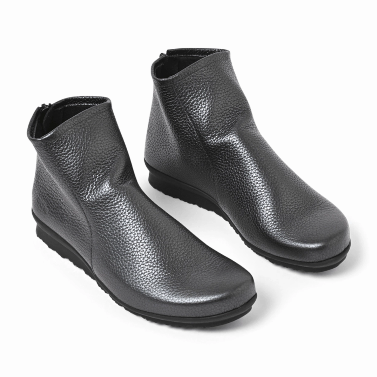 Pull On Style Arche Women's Baryky Grey/Silver Hopi Metal Leather