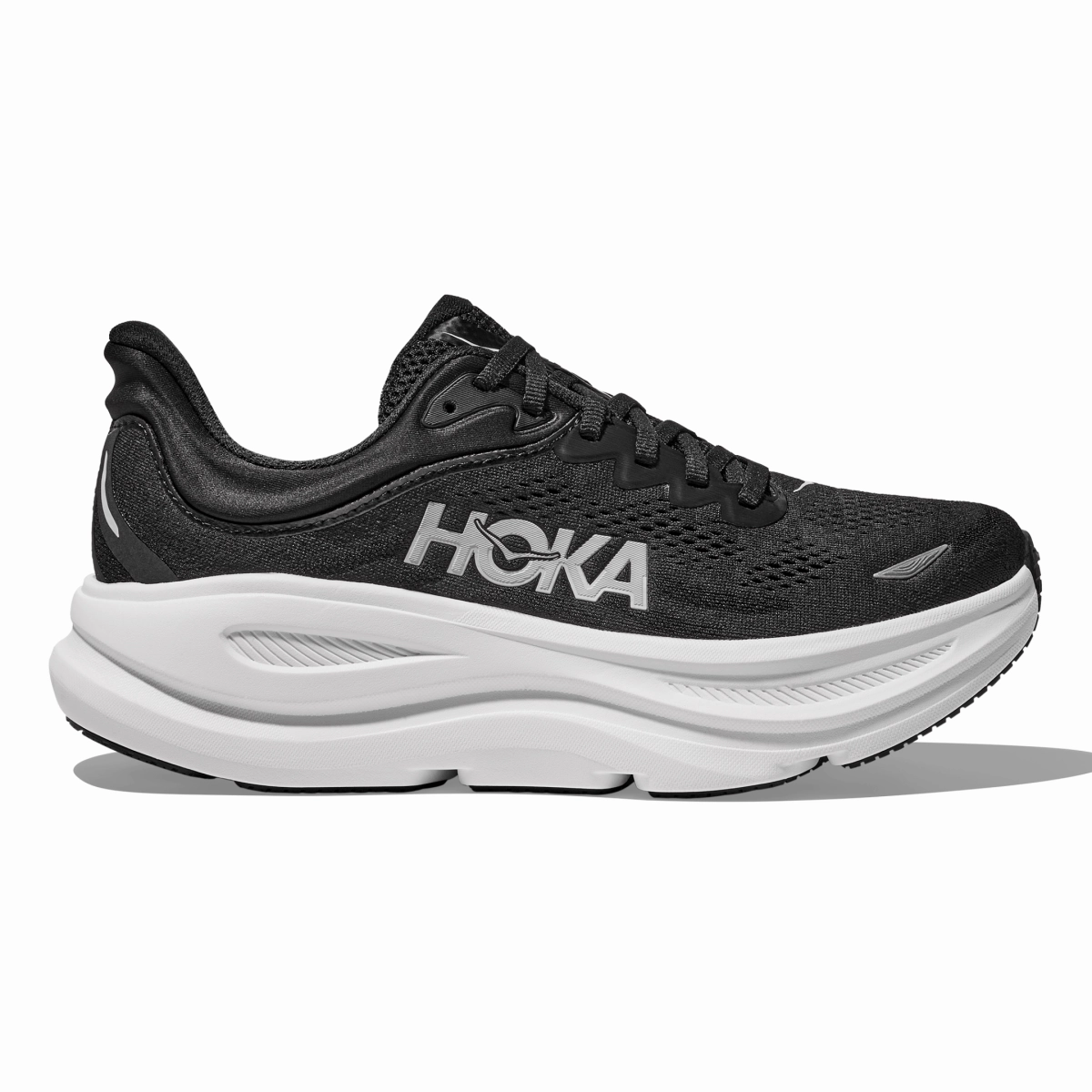 Anti Fatigue Footbed Hoka One One Women's Bondi 9 Black/White