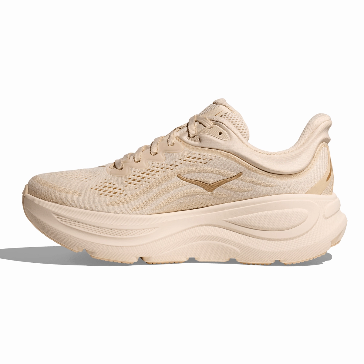 Hoka One One Women's Bondi 9 Vanilla/Birch Trail Support Sole Tech