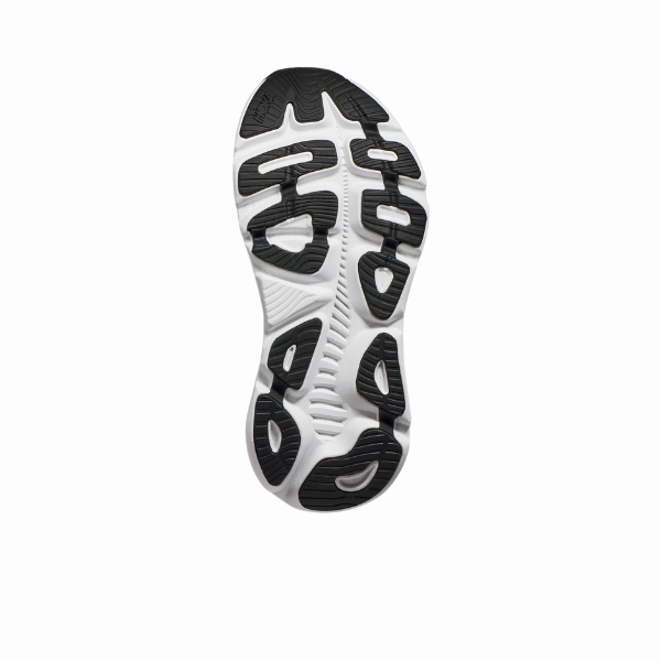 HOKA Women's Gaviota 5 (Medium) Black/White cloudy - day shoes Ventilated Airflow