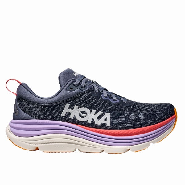 HOKA Women's Gaviota 5 Wide Anchor/Grapefruit Foot Muscle