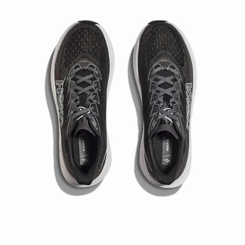 HOKA Women's Mach 6 (Medium Width) Black/White Sporty Shoes individual - sports