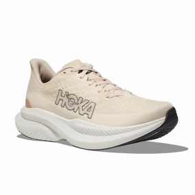 Flex Fit breathable - mesh - upper shoes HOKA Women's Mach 6 (Wide Width) Vanilla