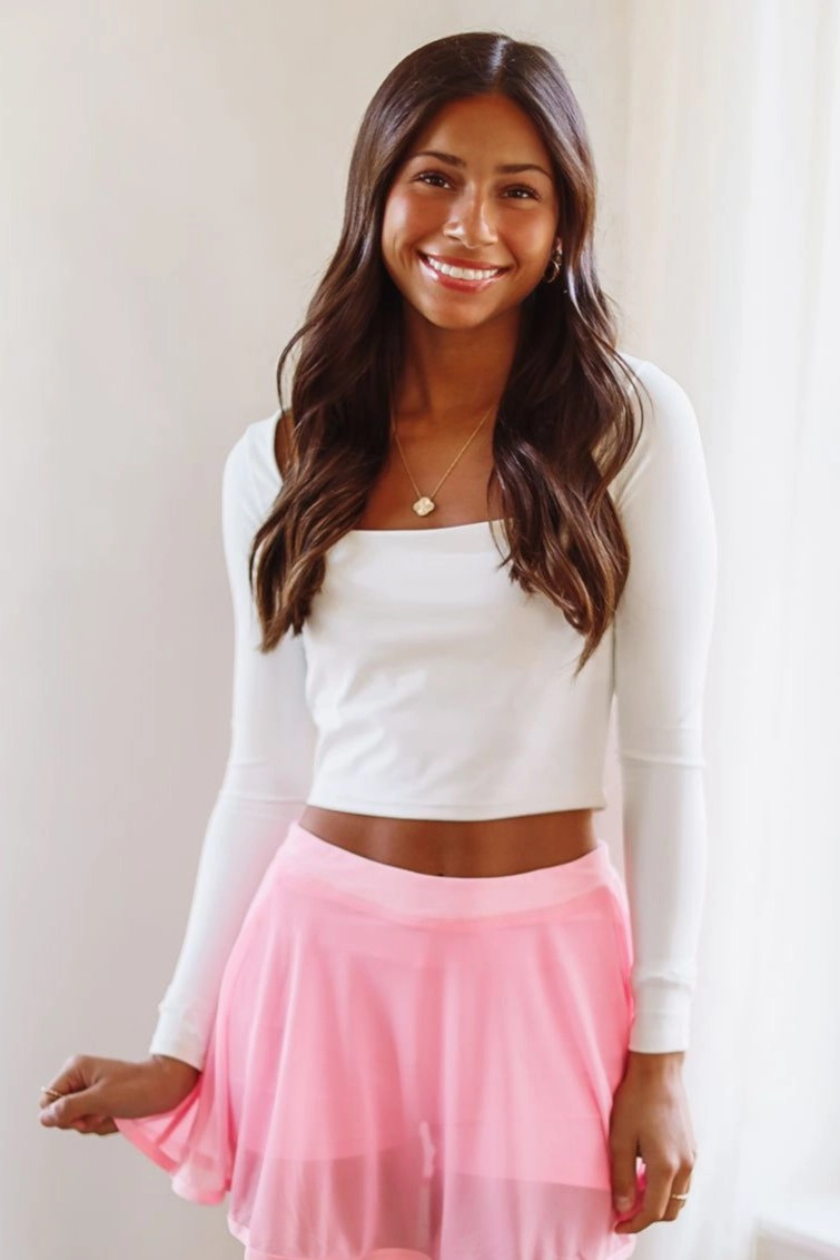 Always Active Crop Top - White Stretchable Blend Sporty Sweatshirt