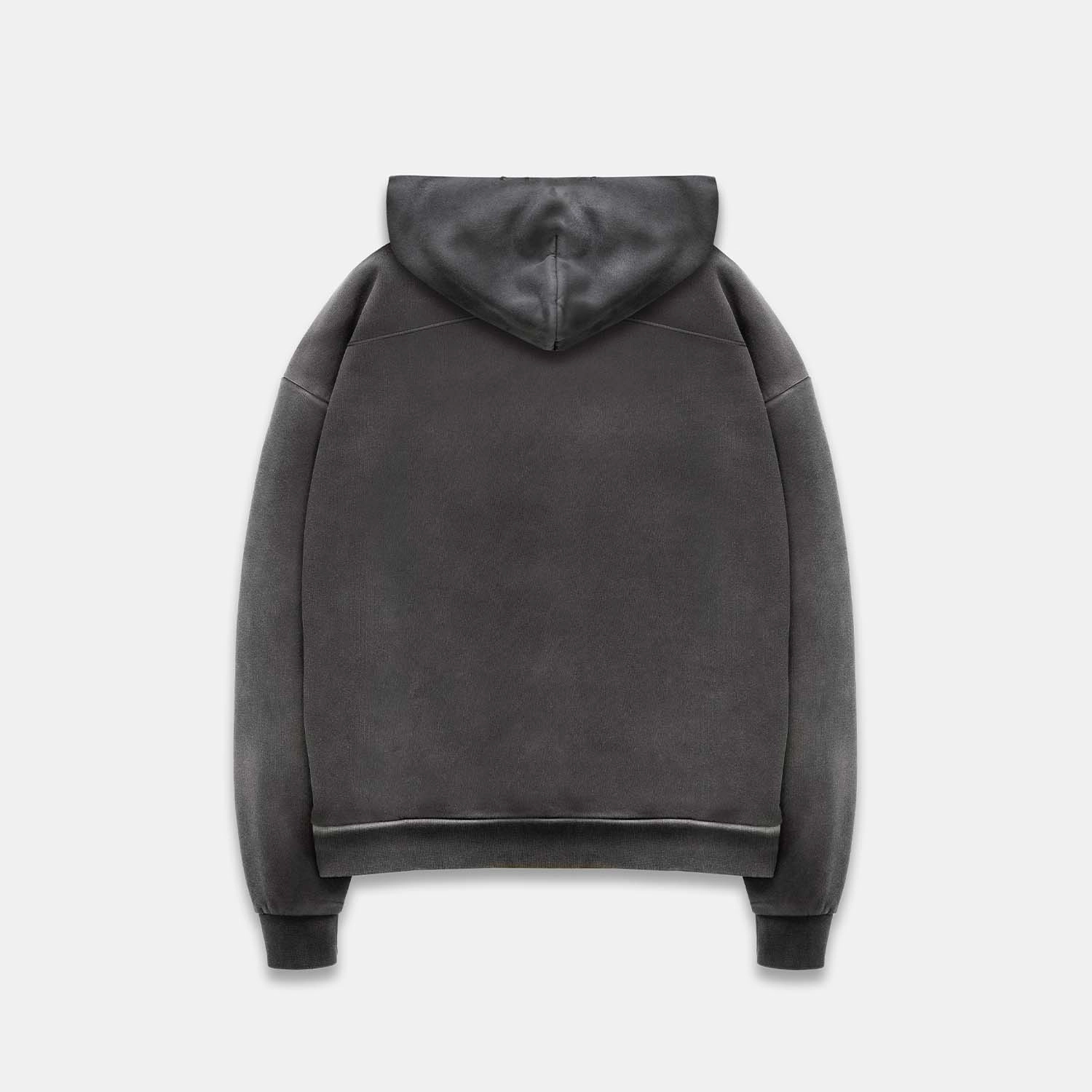 Pin Up Washed Black Hoodie Dual Pocket Configuration