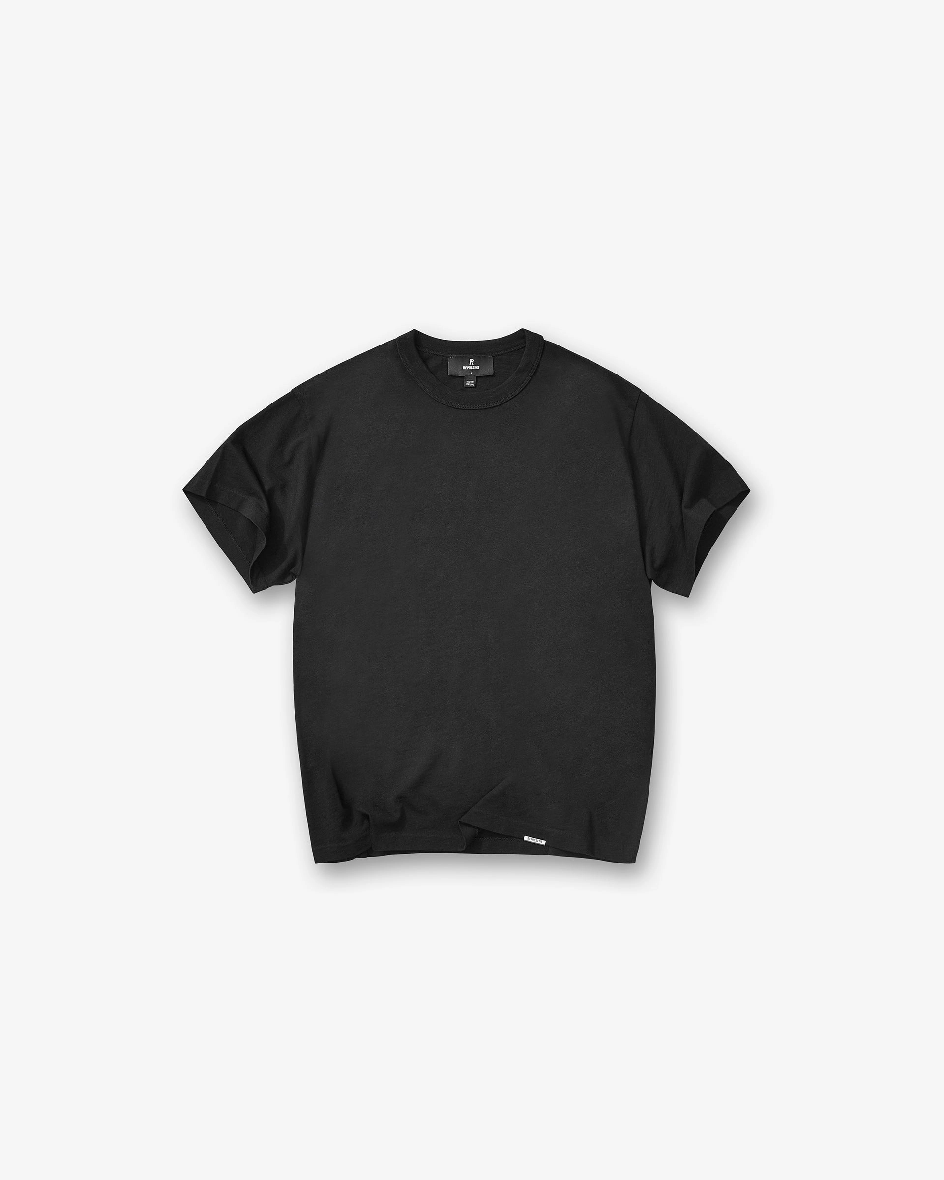 Soft and Light Wear Relax Fit Design GH T-Shirt - Jet Black