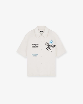 Icarus Short Sleeve Shirt - Off White Ventilated Back