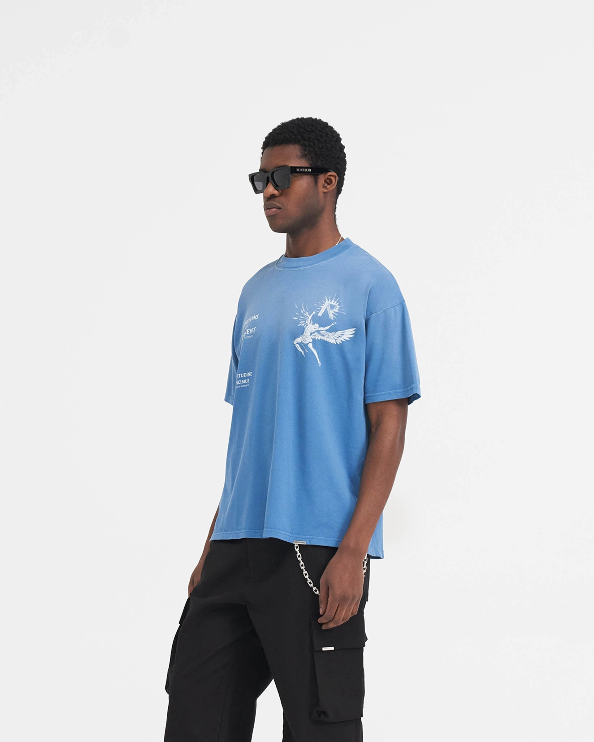 Icarus T-Shirt - Sky Blue Flexible Comfort Elderly Comfort