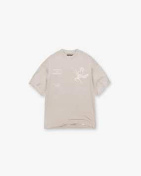 Icarus T-Shirt - Taupe Circular Knit Construction