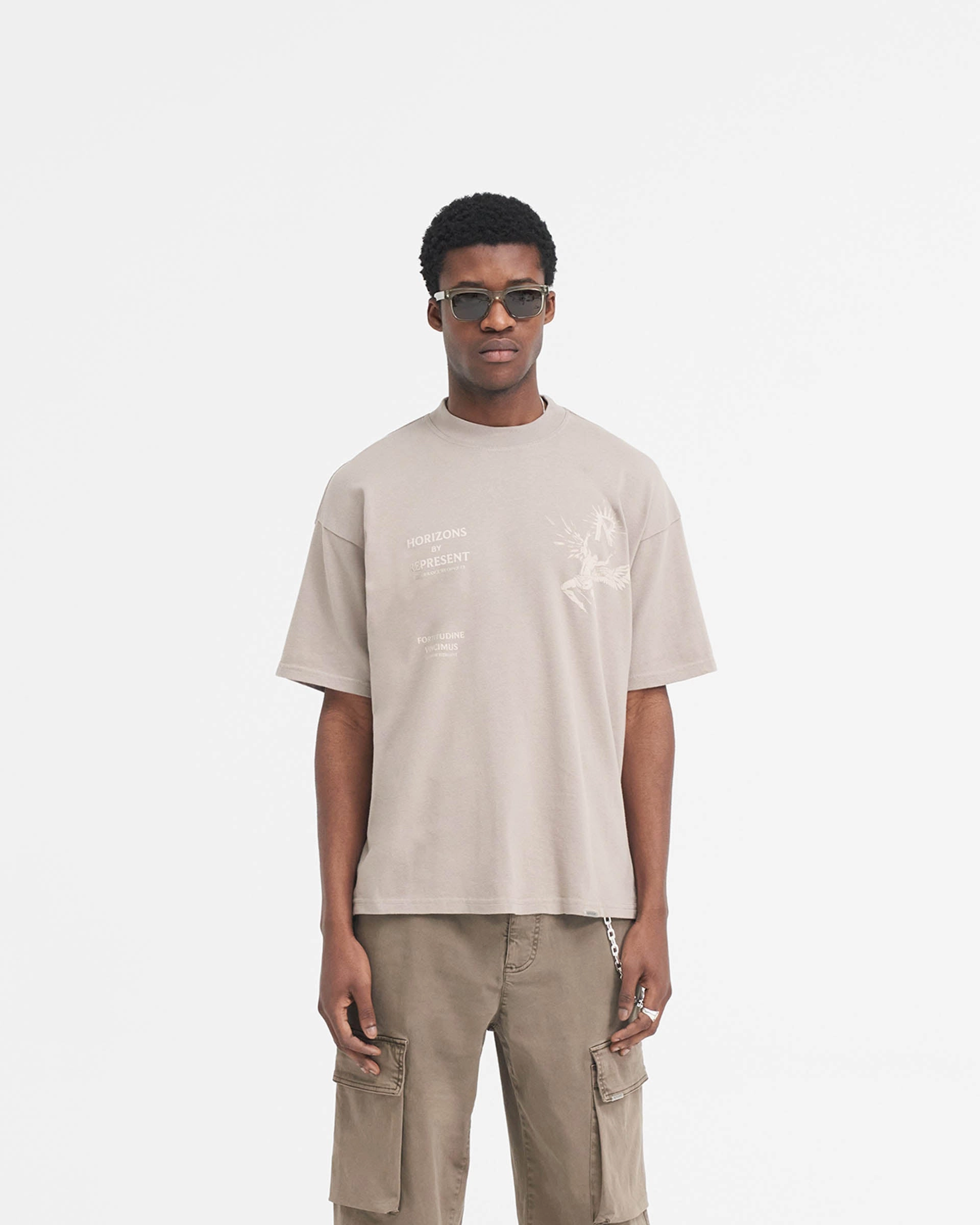 Icarus T-Shirt - Taupe Fit For All Day Comfy Essentials Wear