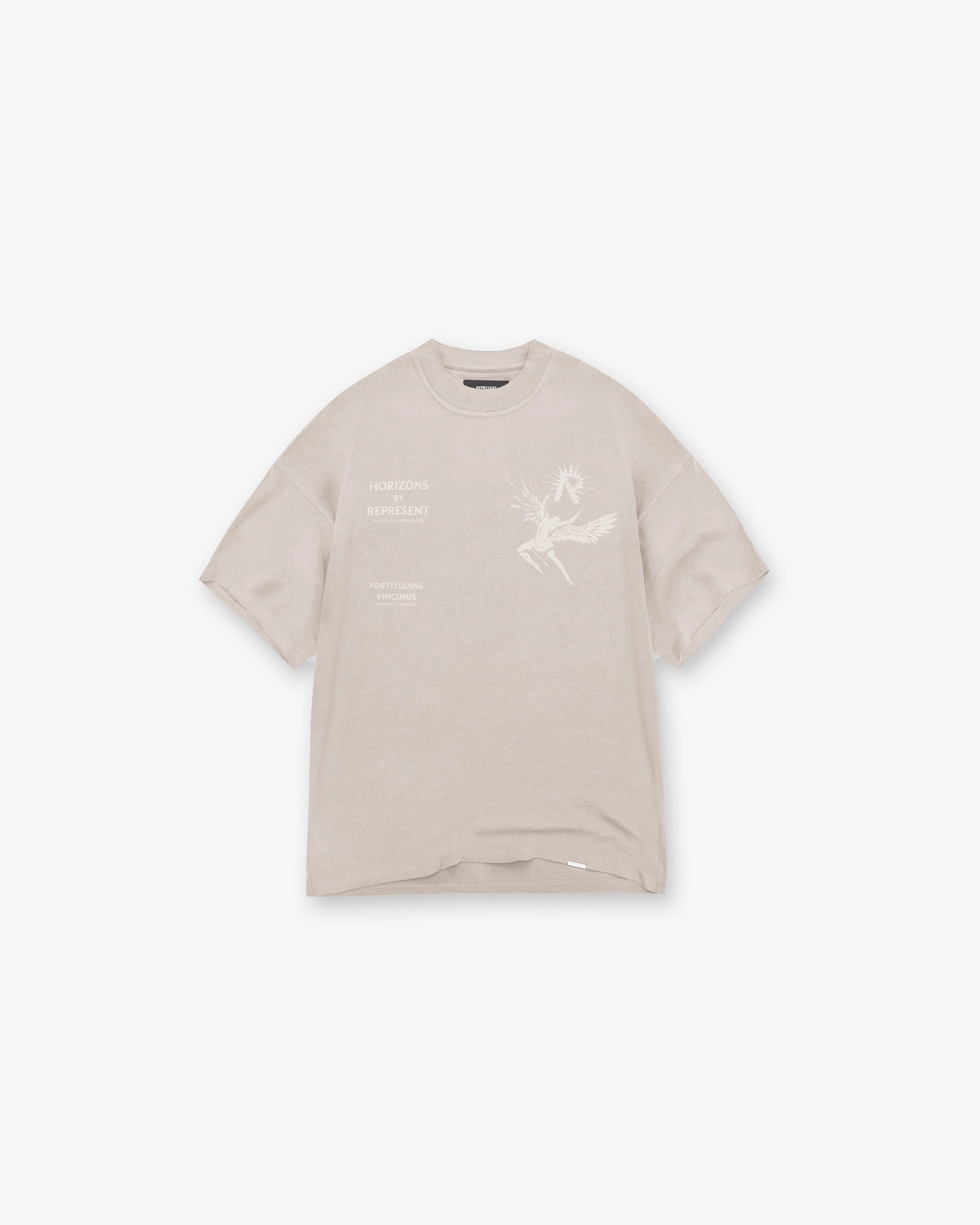 Icarus T-Shirt - Taupe Circular Knit Construction