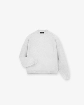 Initial Boxy Sweater - Ice Grey Marl Airflow Channel Weave Smart Layer